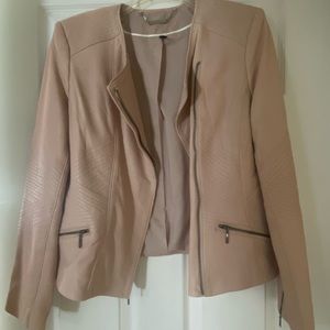 Pink leather jacket